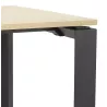 Design corner desk in wood black feet (160x170 cm) OSSIAN (natural finish) to associate with Contemporary Design Office for Func