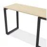 Design corner desk in wood black feet (160x170 cm) OSSIAN (natural finish) to associate with Contemporary Industrial Design Desk