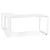 Design corner desk in wood white feet (160x170 cm) OSSIAN (white finish) to associate with Modern Contemporary Design Office For