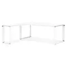 Bureau d'angle design en bois (200x200 cm) CORPORATE (finition blanc)