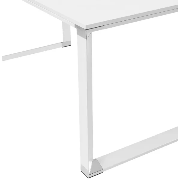 Bureau d'angle design en bois (200x200 cm) CORPORATE (finition blanc)