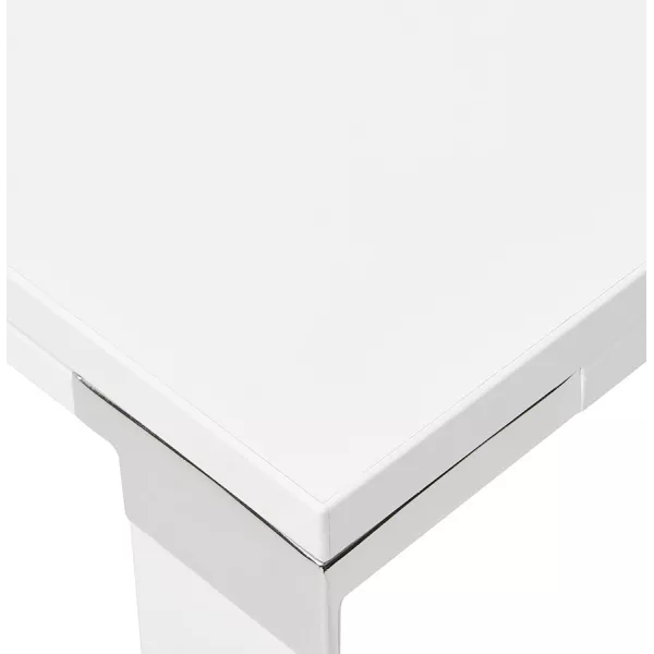 Bureau d'angle design en bois (200x200 cm) CORPORATE (finition blanc)