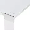 Bureau d'angle design en verre trempé (200x200 cm) MASTER (finition blanc)