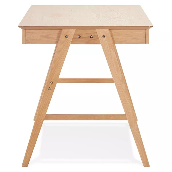 Bureau droit design en bois (70x120 cm) CURT (finition naturel)