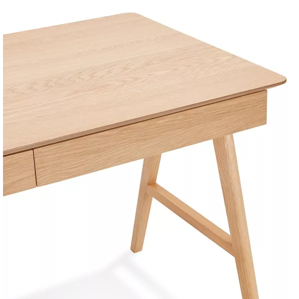 Bureau droit design en bois (70x120 cm) CURT (finition naturel)