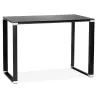 Bureau haut design en verre trempé (70x140 cm) BOIN MAX (finition noir)