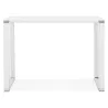 Bureau haut design en verre trempé (70x140 cm) BOIN MAX (finition blanc)