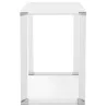 Bureau haut design en verre trempé (70x140 cm) BOIN MAX (finition blanc)