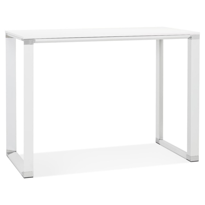 Bureau haut design en bois (70x140 cm) BOUNY MAX (finition blanc)