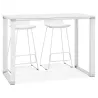 Bureau haut design en bois (70x140 cm) BOUNY MAX (finition blanc)