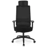 Fauteuil de bureau ergonomique en tissu DALLAS (noir)