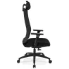 Fauteuil de bureau ergonomique en tissu DALLAS (noir)