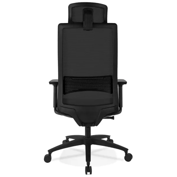 Fauteuil de bureau ergonomique en tissu DALLAS (noir)