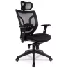 Ergonomic office chair in SEATTLE fabric (black) to associate with Vintage Office Chairs For A Retro Touch