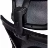 Silla de oficina ergonómica en tejido SEATTLE (negro) asociarse con Sillas de oficina con reposabrazos para mayor comodidad