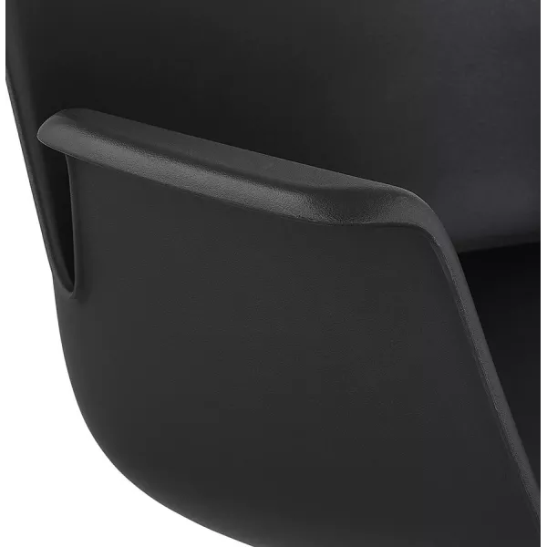 Chaise de bureau avec accoudoirs LORENZO (noir)