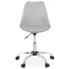 Chaise de bureau design sur roulettes ANTONIO (gris)