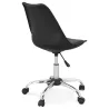 Chaise de bureau design sur roulettes ANTONIO (noir)