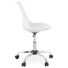 Chaise de bureau design sur roulettes ANTONIO (blanc)