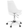 Chaise de bureau design sur roulettes ANTONIO (blanc)