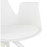 Office chair with armrests on wheels AMADEO (white) to associate with Vintage Office Chairs For A Retro Touch