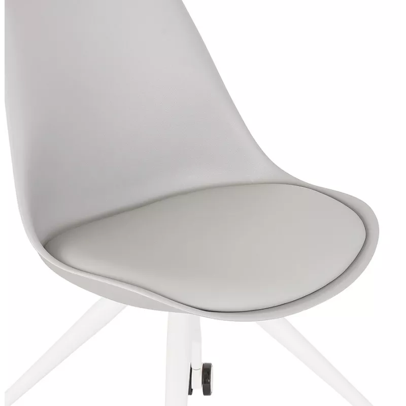 Sedia da ufficio di design su ruote ALVIZE (grigio)