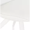 Chaise de bureau design sur roulettes ALVIZE (blanc)