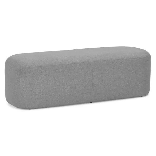 Pouf, banquette design 120 cm DAMIEN (gris foncé)