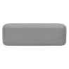 Pouf, banquette design 120 cm DAMIEN (gris foncé)