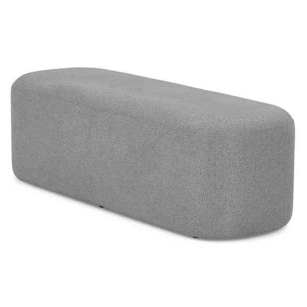 Pouf, banquette design 120 cm DAMIEN (gris foncé)