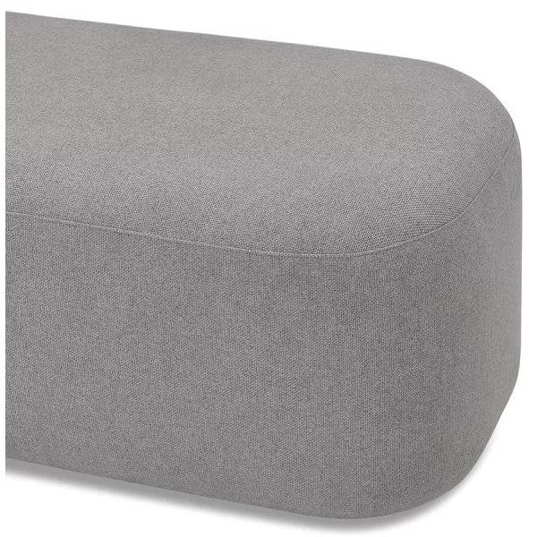 Pouf, banquette design 120 cm DAMIEN (gris foncé)