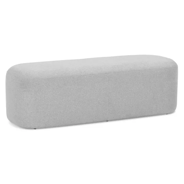 Pouf, banquette design 120 cm DAMIEN (gris clair)