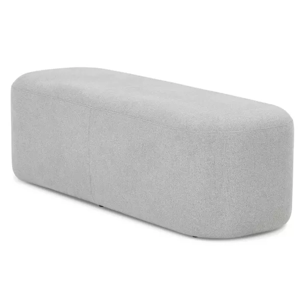 Pouf, banquette design 120 cm DAMIEN (gris clair)