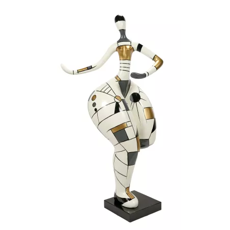 Statua scultura decorativa disegno BENVENUTO in resina H155 cm (Multicolore)