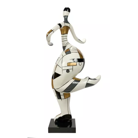 Statua scultura decorativa disegno BENVENUTO in resina H155 cm (Multicolore)