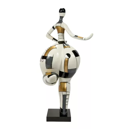 Statue decorative sculpture design WELCOME in resin H155 cm (Multicolored)