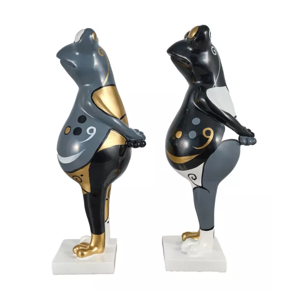 Statue decorative sculpture design WELCOME in resin H155 cm (Multicolored)