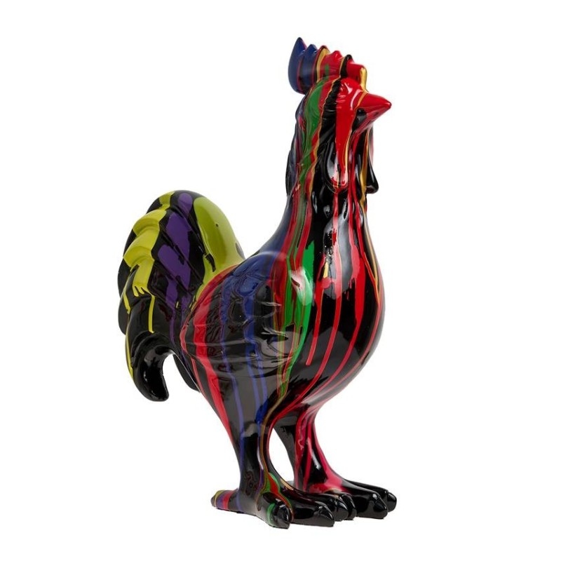 Statua scultura decorativa disegno BENVENUTO in resina H155 cm (Multicolore)