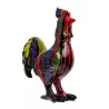 Statue décorative en résine COQ TRASH (H50 cm) (noir)