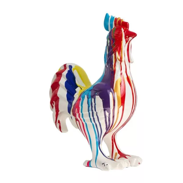 Diseño de escultura decorativa de la estatua BIENVENIDO en resina H155 cm (Multicolor)