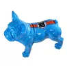 Dekorative Harzstatue BULLDOG STANDING (H45 cm / L57 cm) (blau)