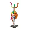 Statua scultura decorativa disegno BENVENUTO in resina H155 cm (Multicolore)