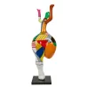 Statua scultura decorativa disegno BENVENUTO in resina H155 cm (Multicolore)