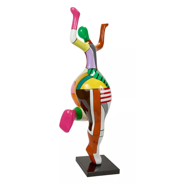 Statua scultura decorativa disegno BENVENUTO in resina H155 cm (Multicolore)