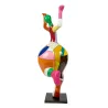 Statua scultura decorativa disegno BENVENUTO in resina H155 cm (Multicolore)