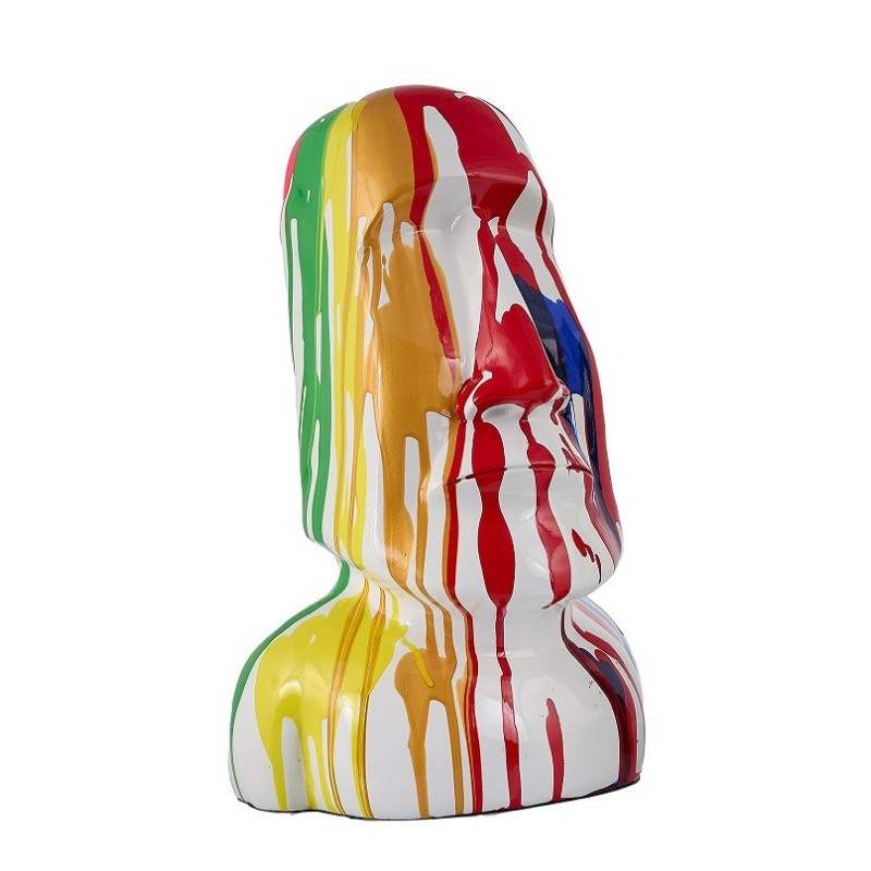 Diseño de escultura decorativa de la estatua BIENVENIDO en resina H155 cm (Multicolor)