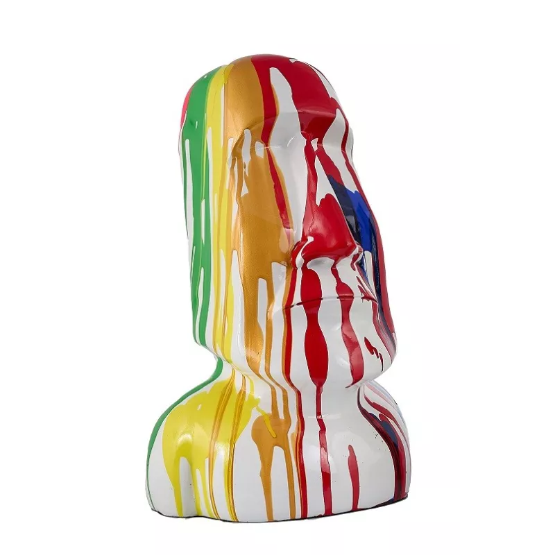 Diseño de escultura decorativa de la estatua BIENVENIDO en resina H155 cm (Multicolor)