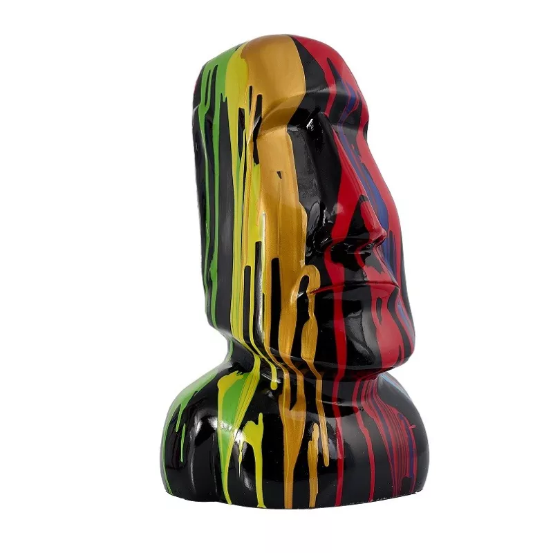 Diseño de escultura decorativa de la estatua BIENVENIDO en resina H155 cm (Multicolor)