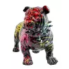 Statue décorative en résine BULLDOG SPLASH DEBOUT (H40 cm) (noir)