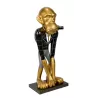 Dekorative Harzstatue BILL MAJORDORME (H140 cm) (grau, schwarz, gold)